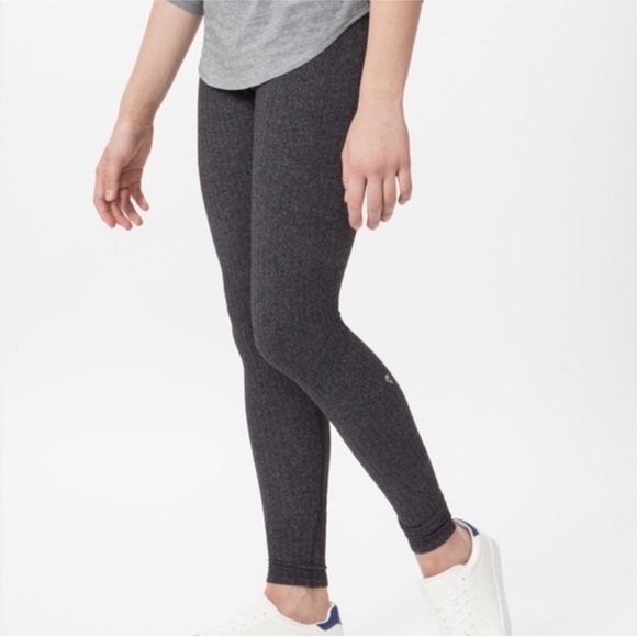 Ivivva Rhythmic Tight in Heathered Herringbone Sz 14 - Picture 2 of 10